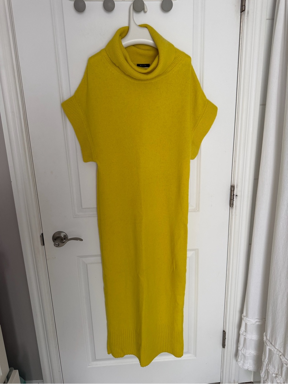 Massimo dutti Bright Yellow Turtleneck Knit Dress size S